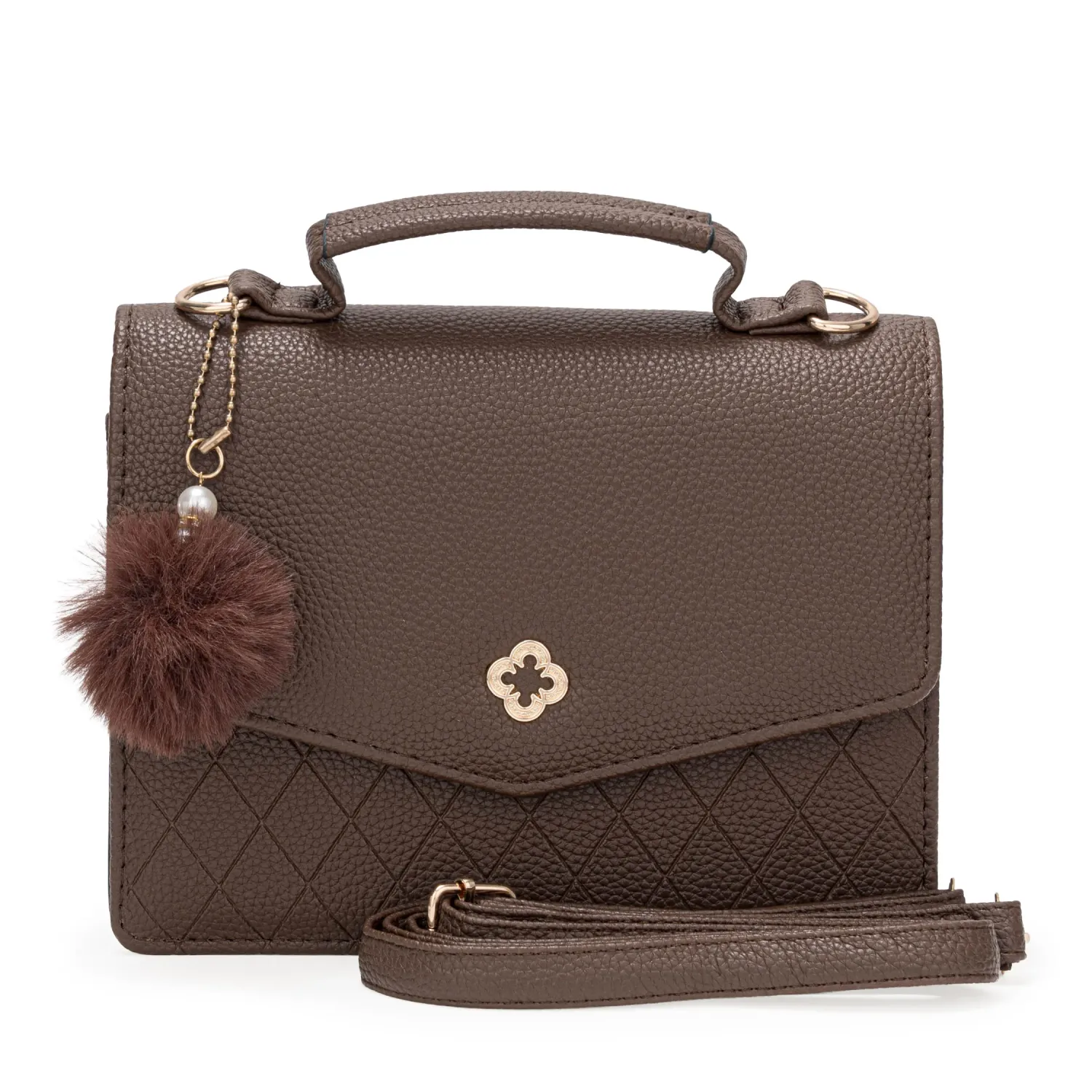 Cartera Limoni De Vestir Nesso color marron oscuro. | Platanitos