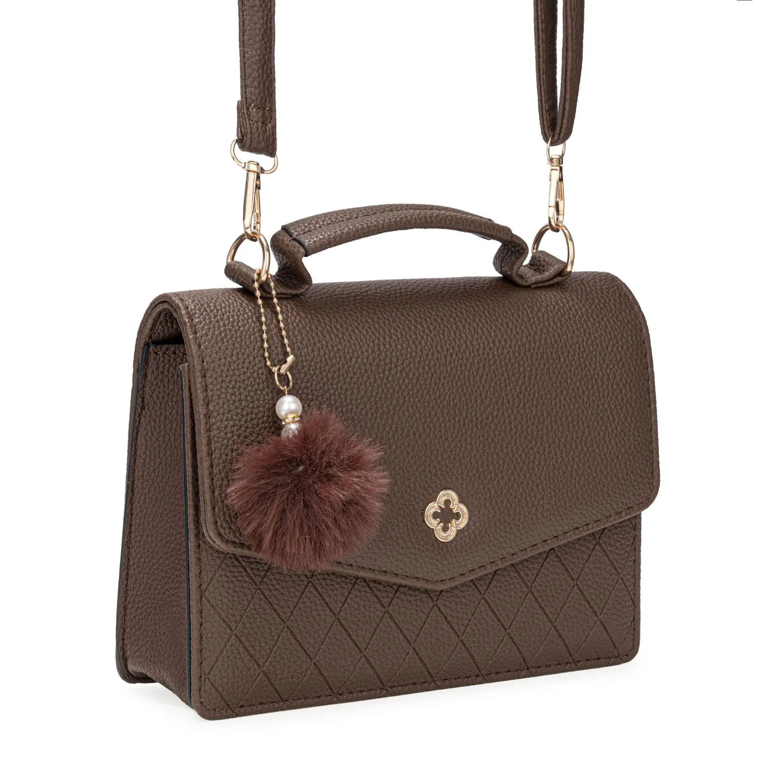 Cartera Limoni De Vestir Nesso color marron oscuro. | Platanitos