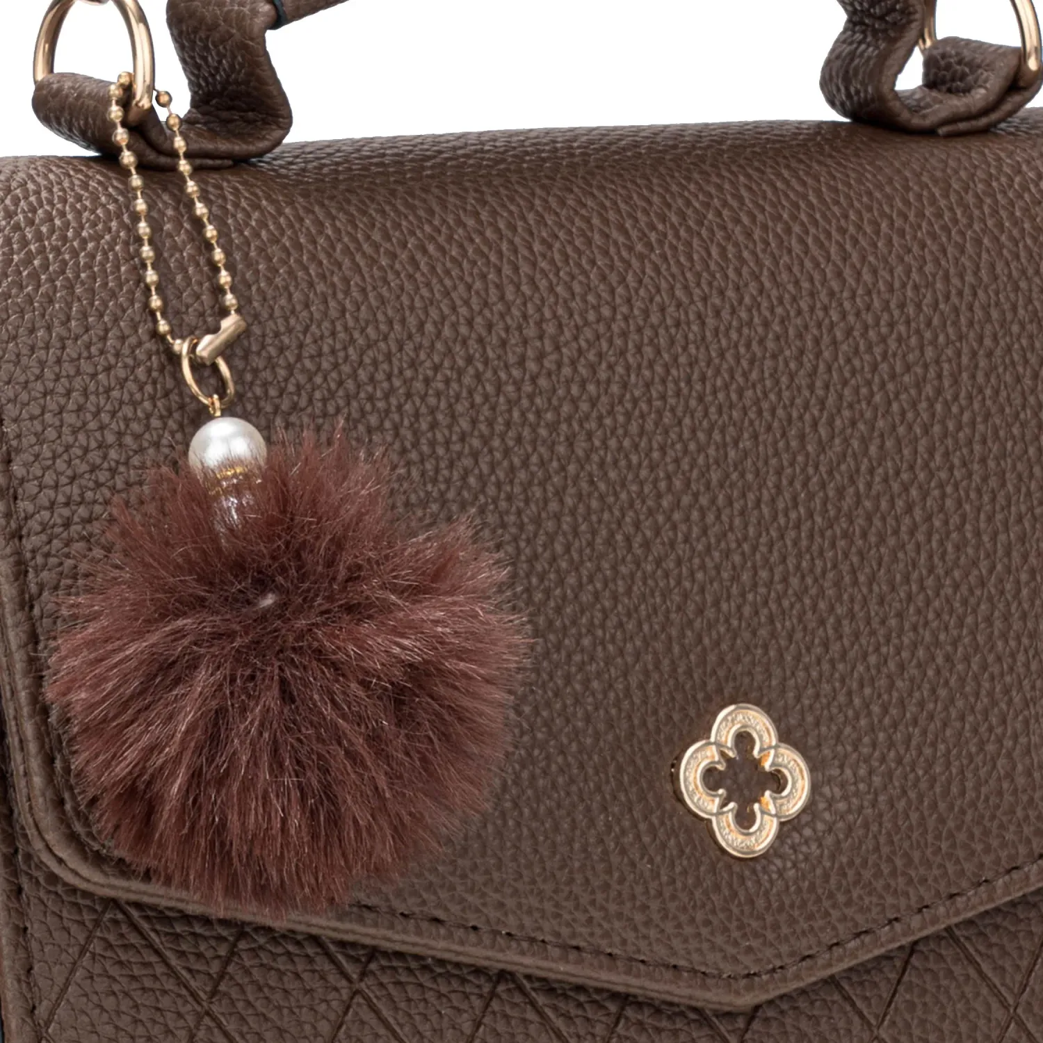 Cartera Limoni De Vestir Nesso color marron oscuro. | Platanitos