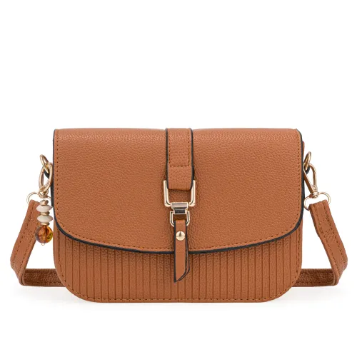 Cartera Limoni De Vestir Alisa color marron | Platanitos