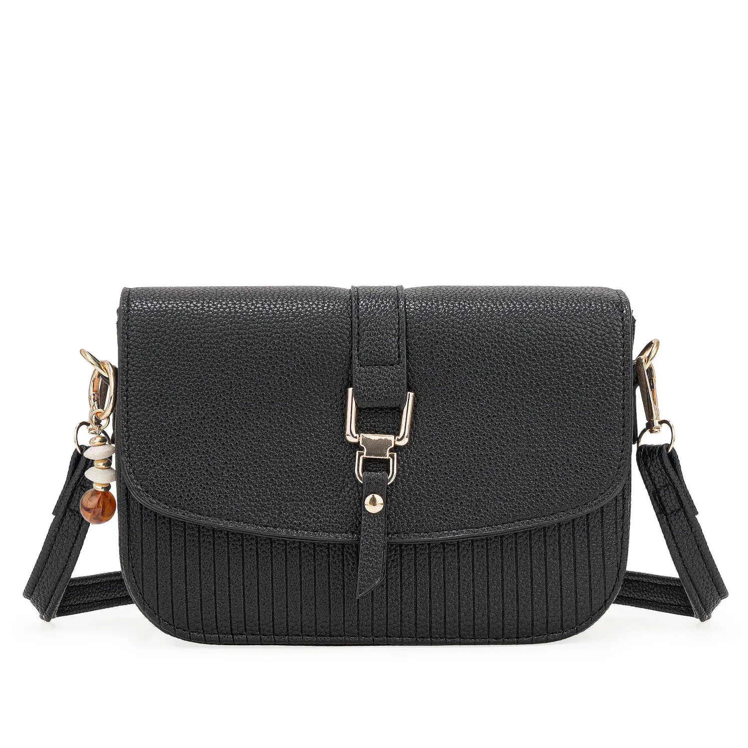 Cartera Limoni De Vestir Alisa color negro | Platanitos