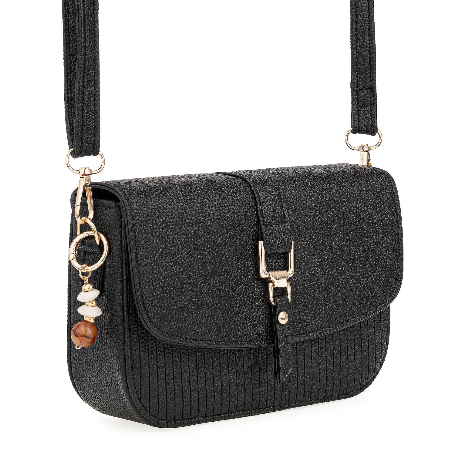 Cartera Limoni De Vestir Alisa color negro | Platanitos