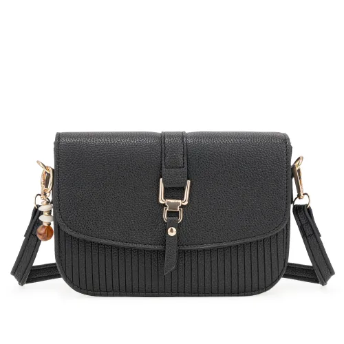 Cartera Limoni De Vestir Alisa color negro | Platanitos