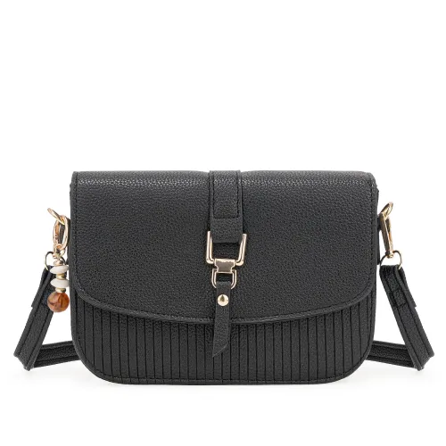 Cartera Limoni De Vestir Alisa color negro | Platanitos