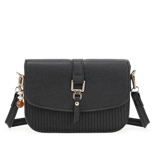 Cartera Limoni De Vestir Alisa color negro | Platanitos