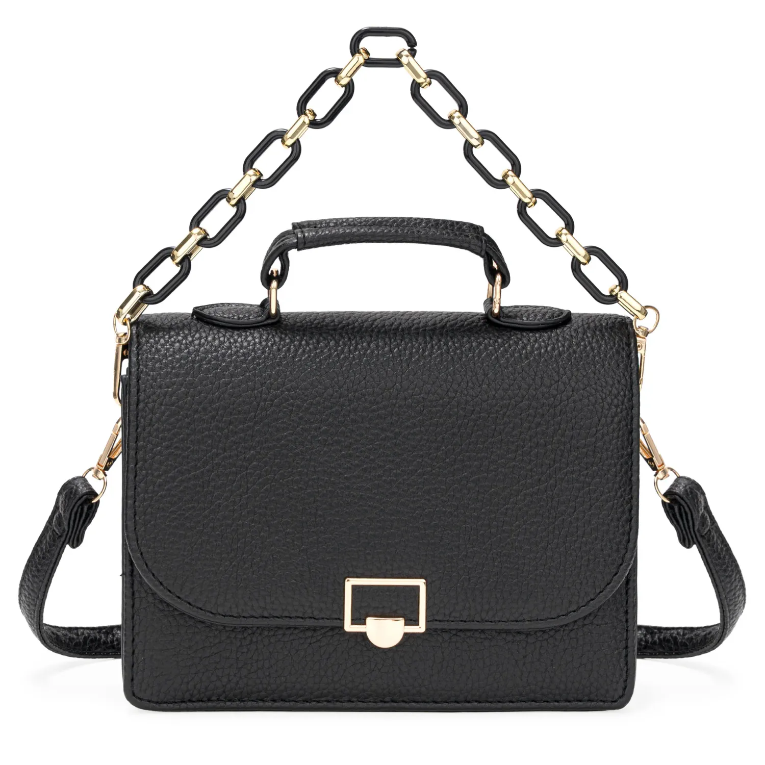 Cartera Limoni De Vestir Fernanda color negro | Platanitos