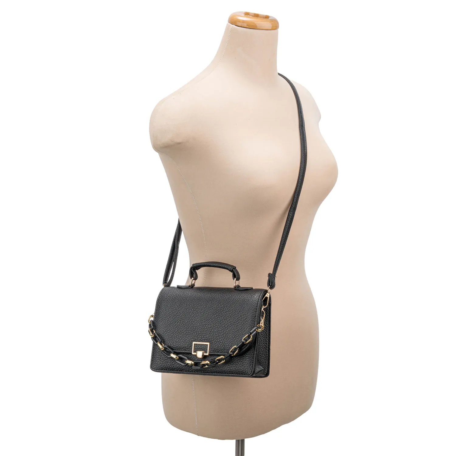Cartera Limoni De Vestir Fernanda color negro | Platanitos