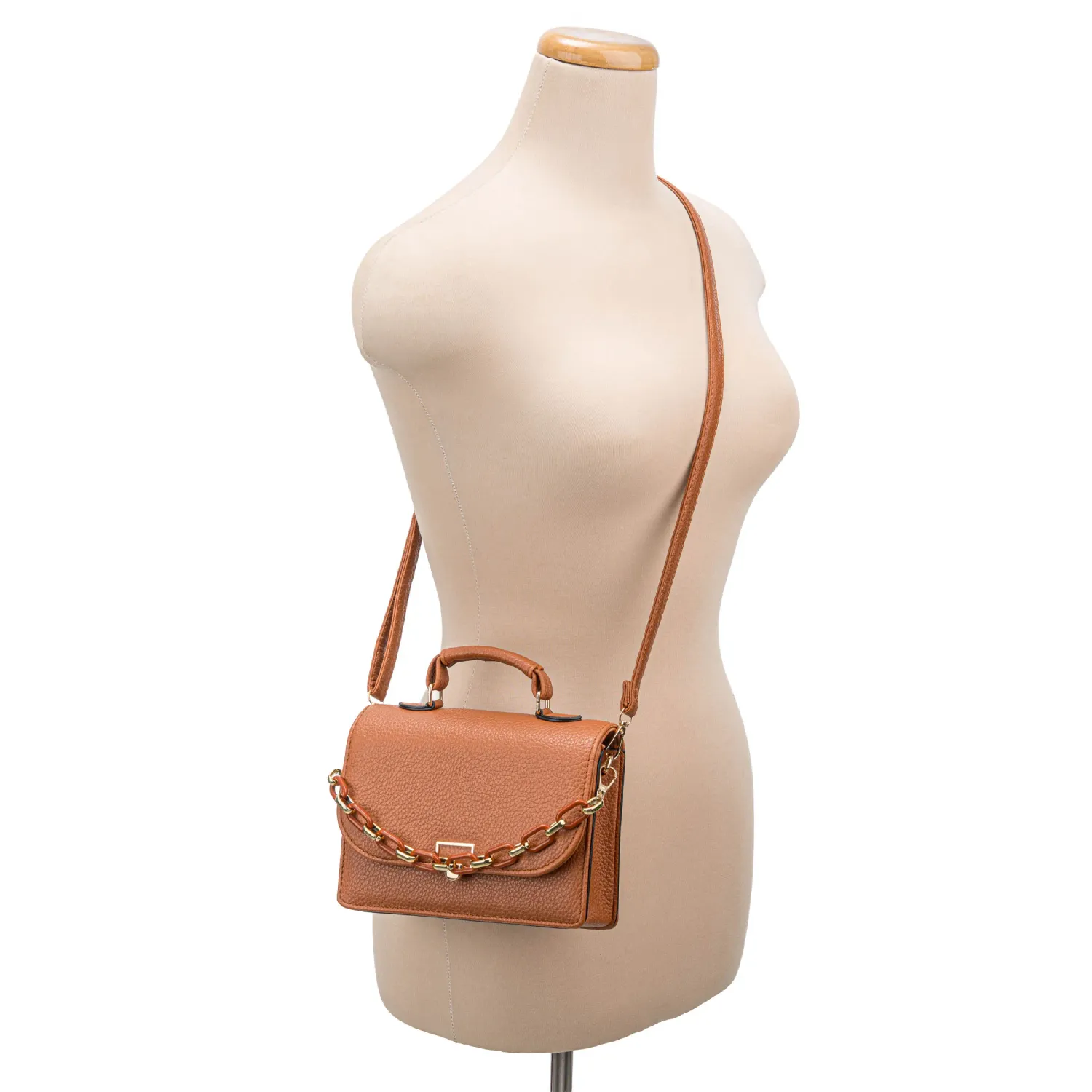 Cartera Limoni De Vestir Fernanda color camel | Platanitos
