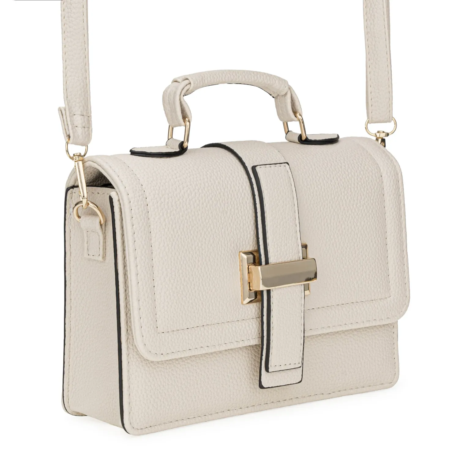 Cartera Limoni De Vestir Nadia color off white | Platanitos