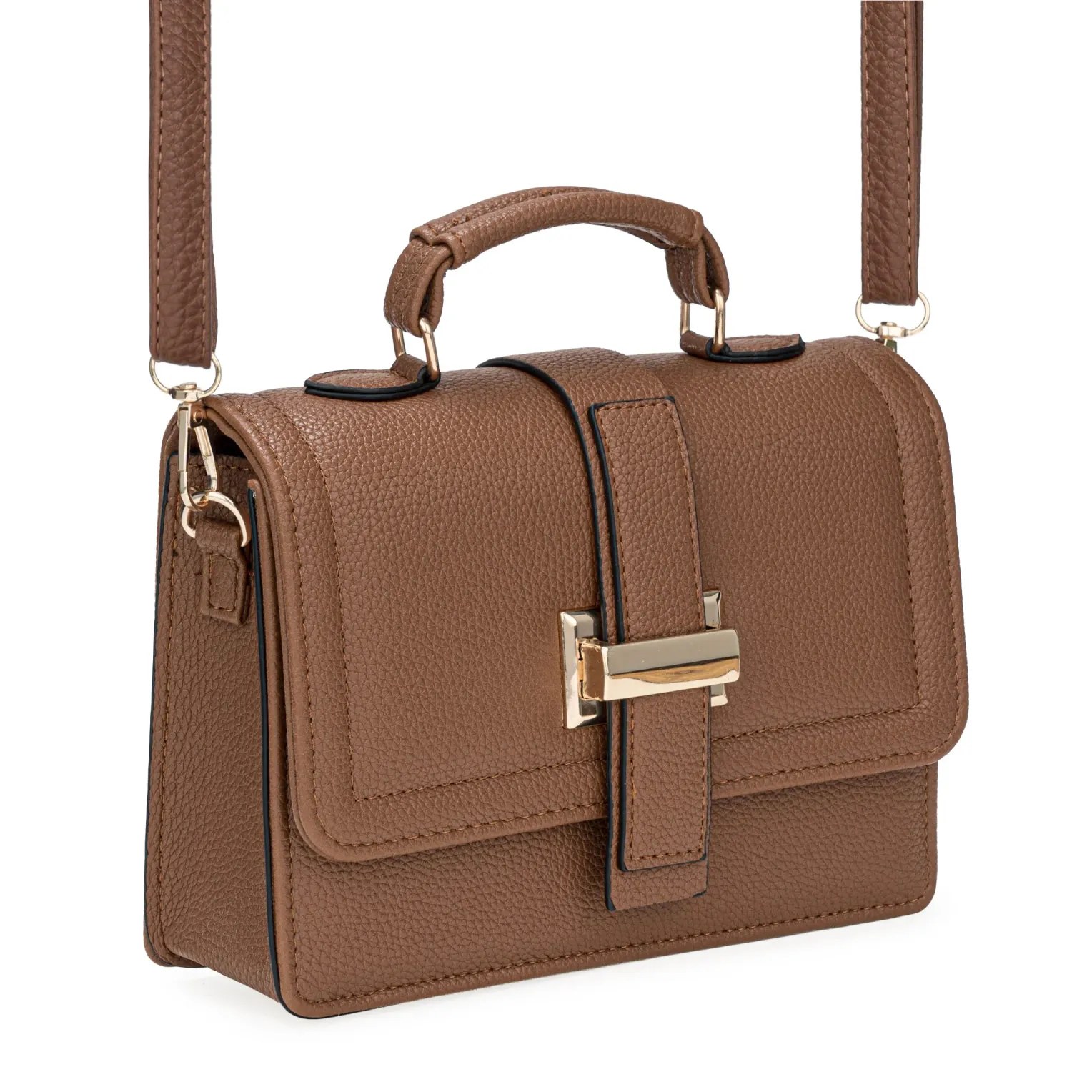 Cartera Limoni De Vestir Nadia color marron | Platanitos