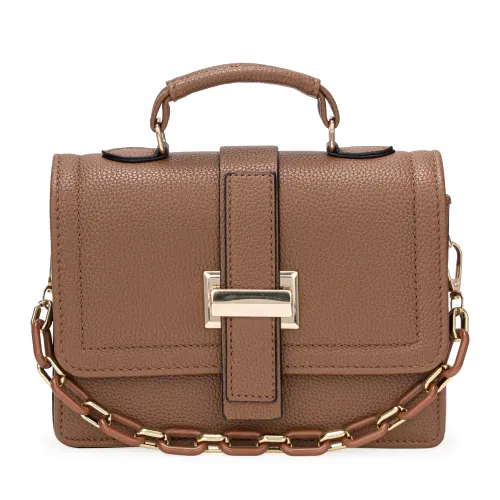 Cartera Limoni De Vestir Nadia color marron | Platanitos