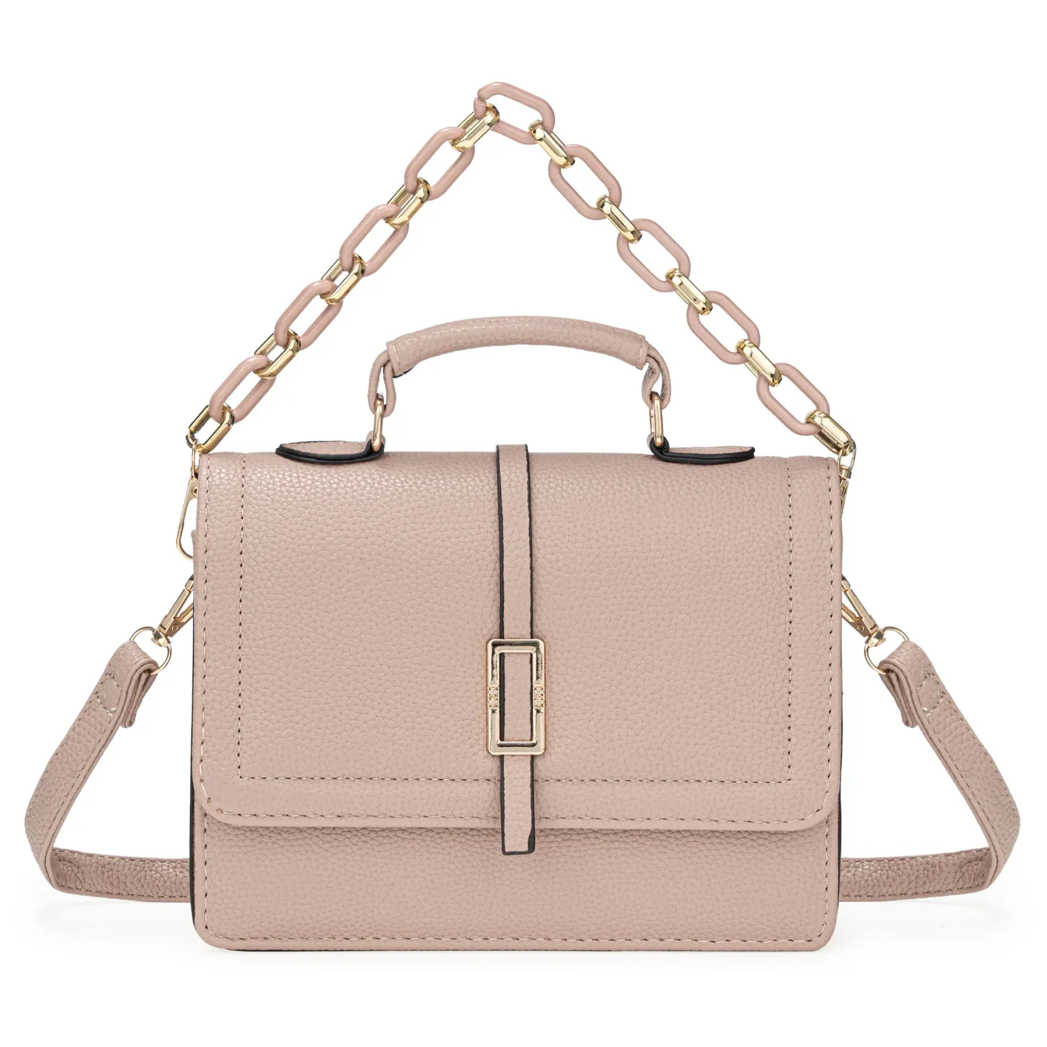 Cartera Limoni De Vestir Nohemi color rosado | Platanitos