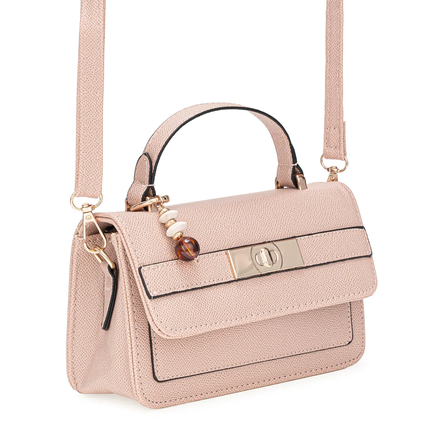 Cartera Limoni De Vestir Catalina color nude | Platanitos