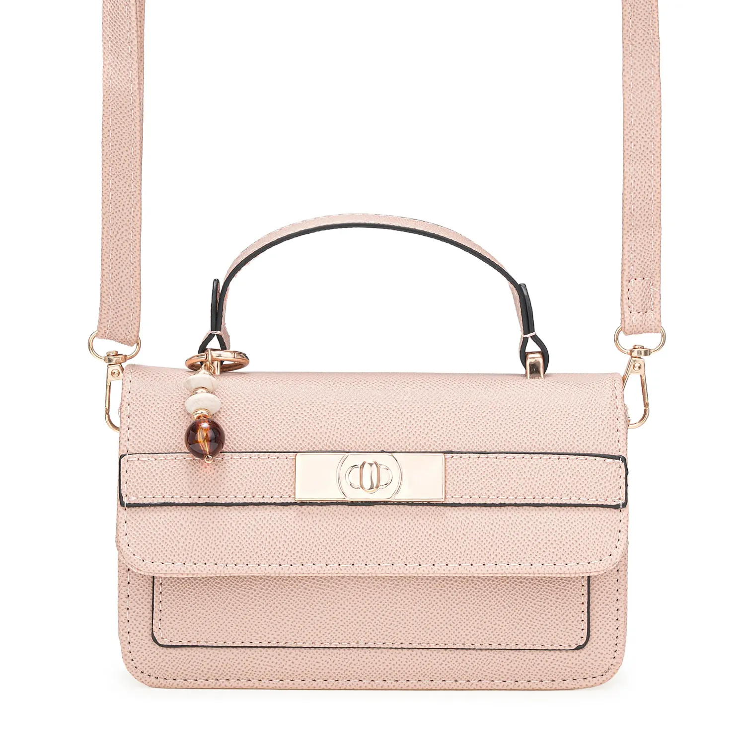 Cartera Limoni De Vestir Catalina color nude | Platanitos