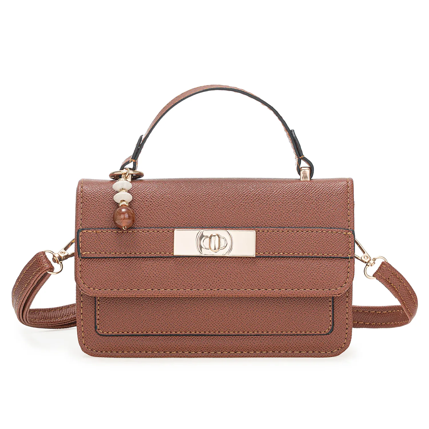 Cartera Limoni De Vestir Catalina color marron | Platanitos