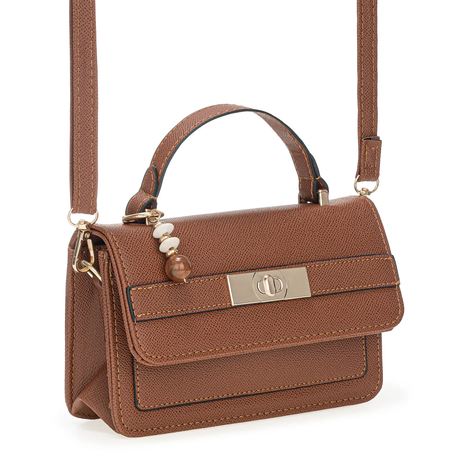 Cartera Limoni De Vestir Catalina color marron | Platanitos