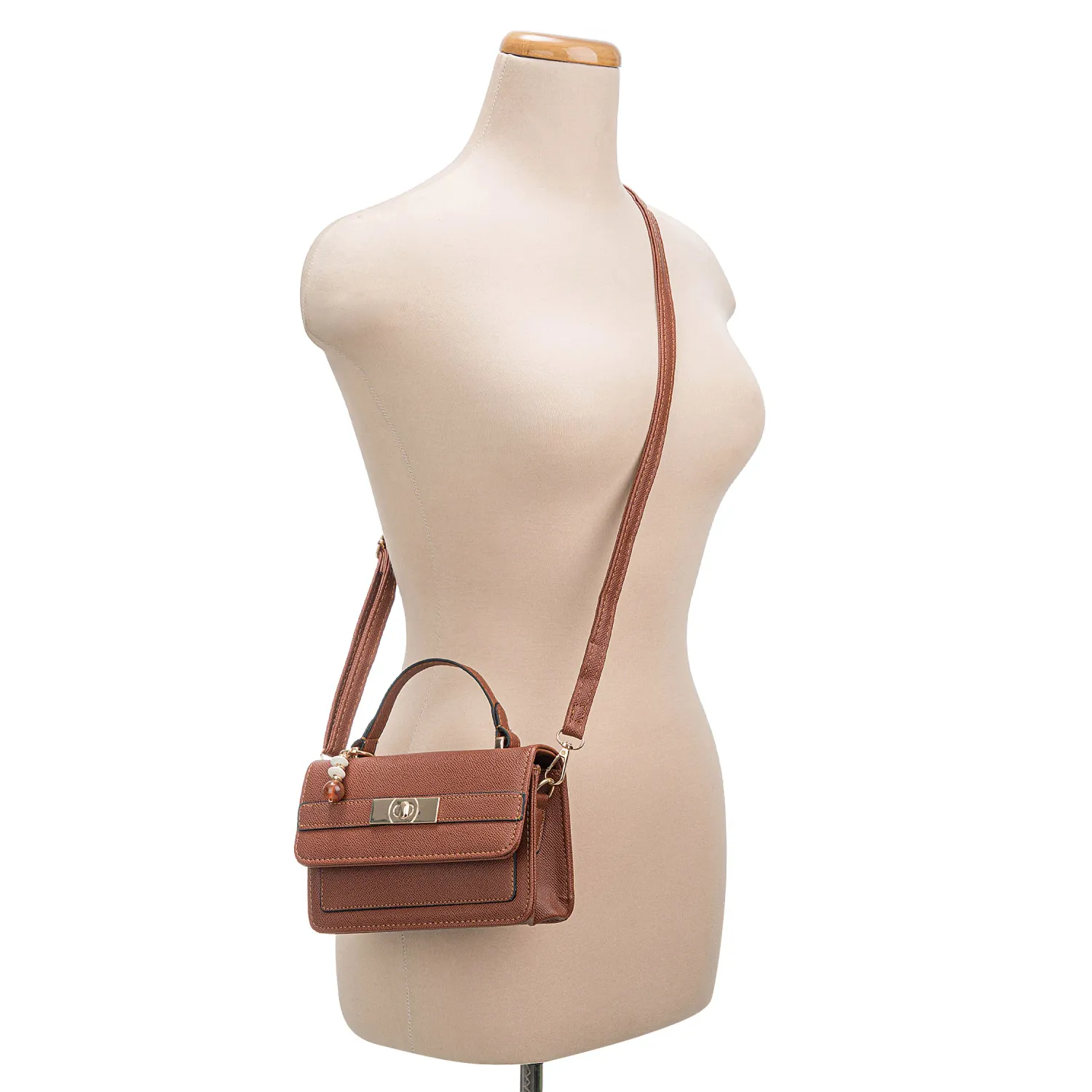 Cartera Limoni De Vestir Catalina color marron | Platanitos