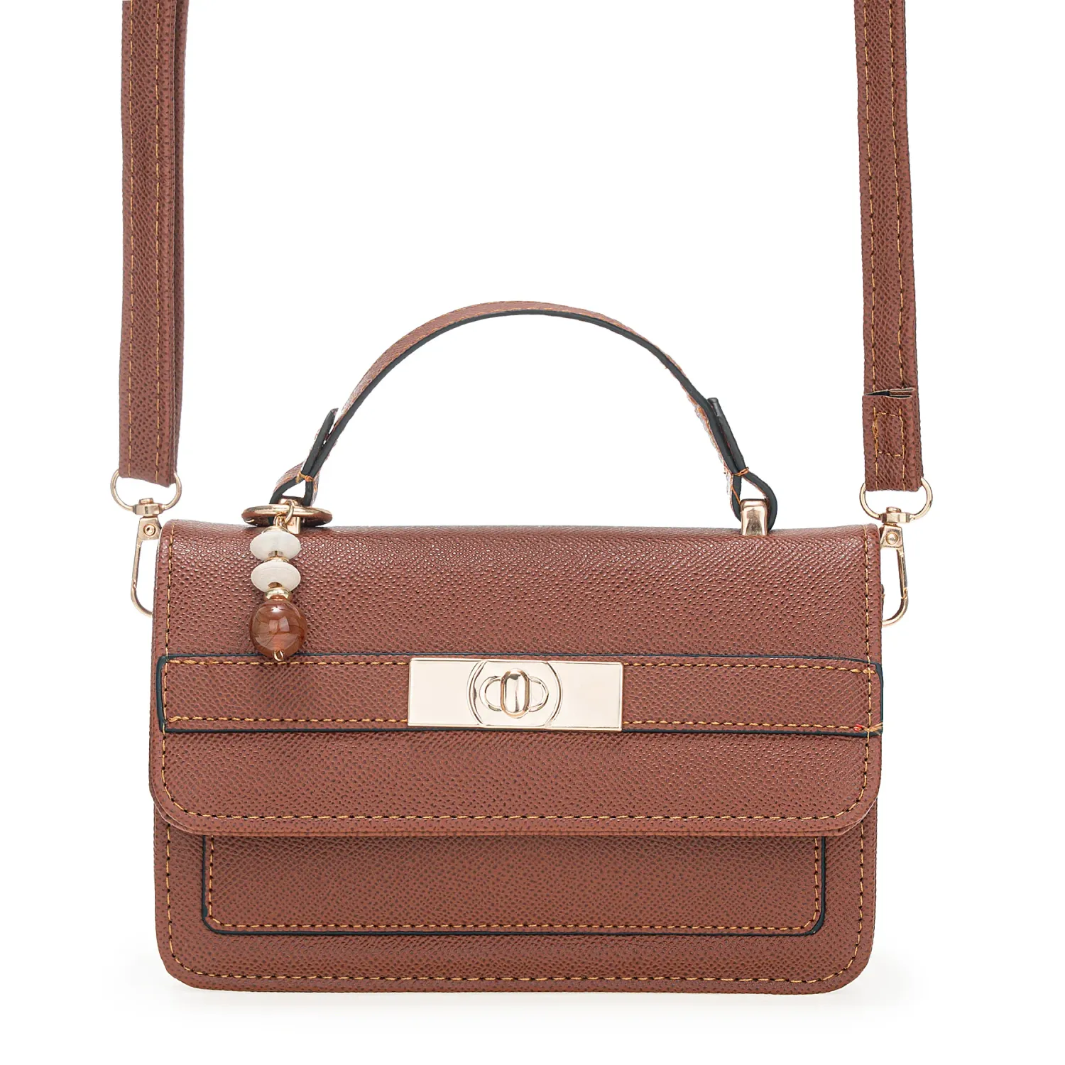 Cartera Limoni De Vestir Catalina color marron | Platanitos