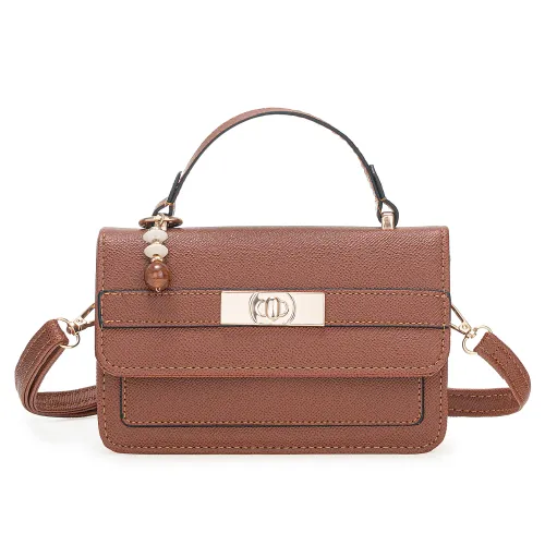 Cartera Limoni De Vestir Catalina color marron | Platanitos