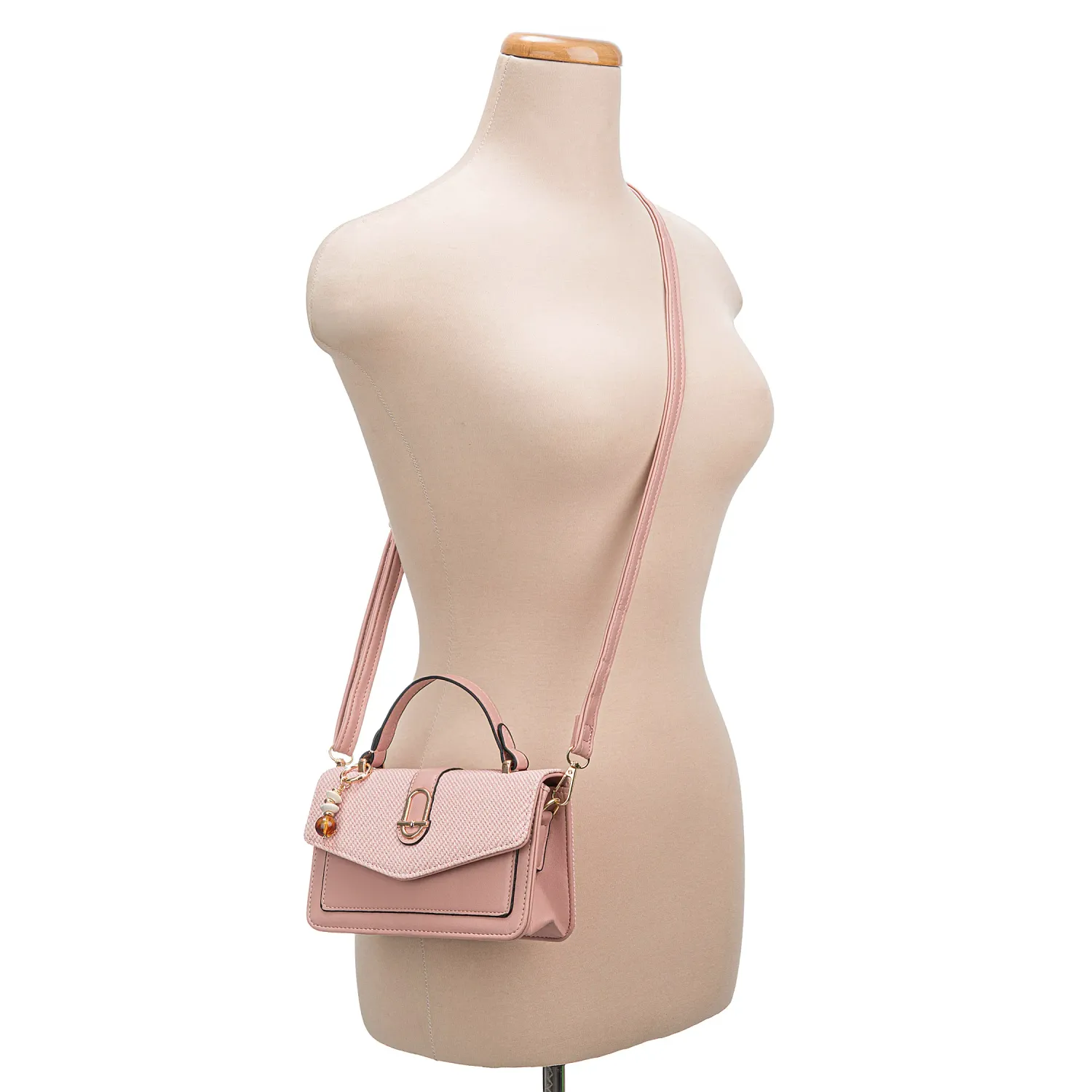 Cartera Limoni De Vestir Jolie color rosado | Platanitos