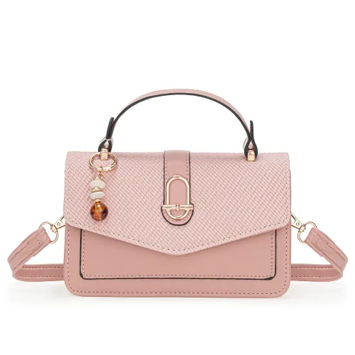 Cartera Limoni De Vestir Jolie color rosado | Platanitos