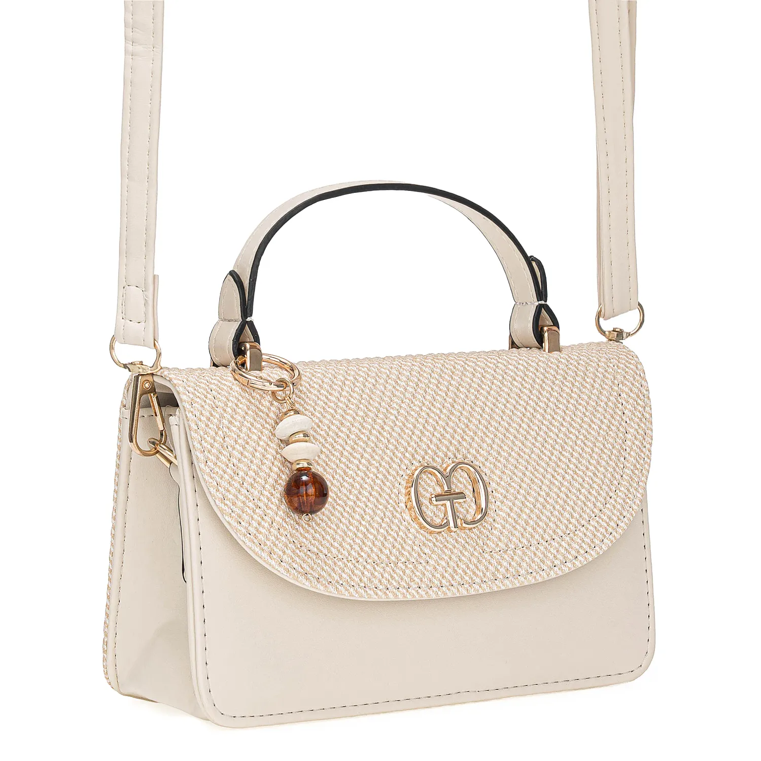 Cartera Limoni De Vestir Sasha color off white | Platanitos