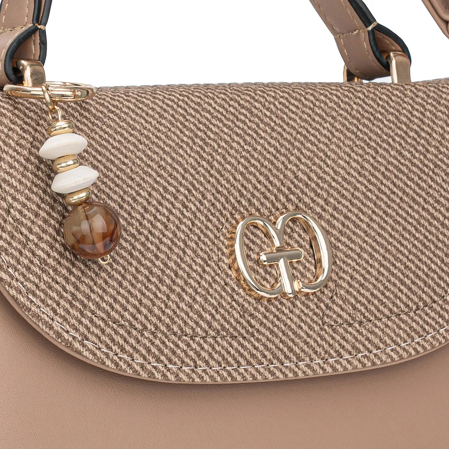 Cartera Limoni De Vestir Sasha color topo | Platanitos