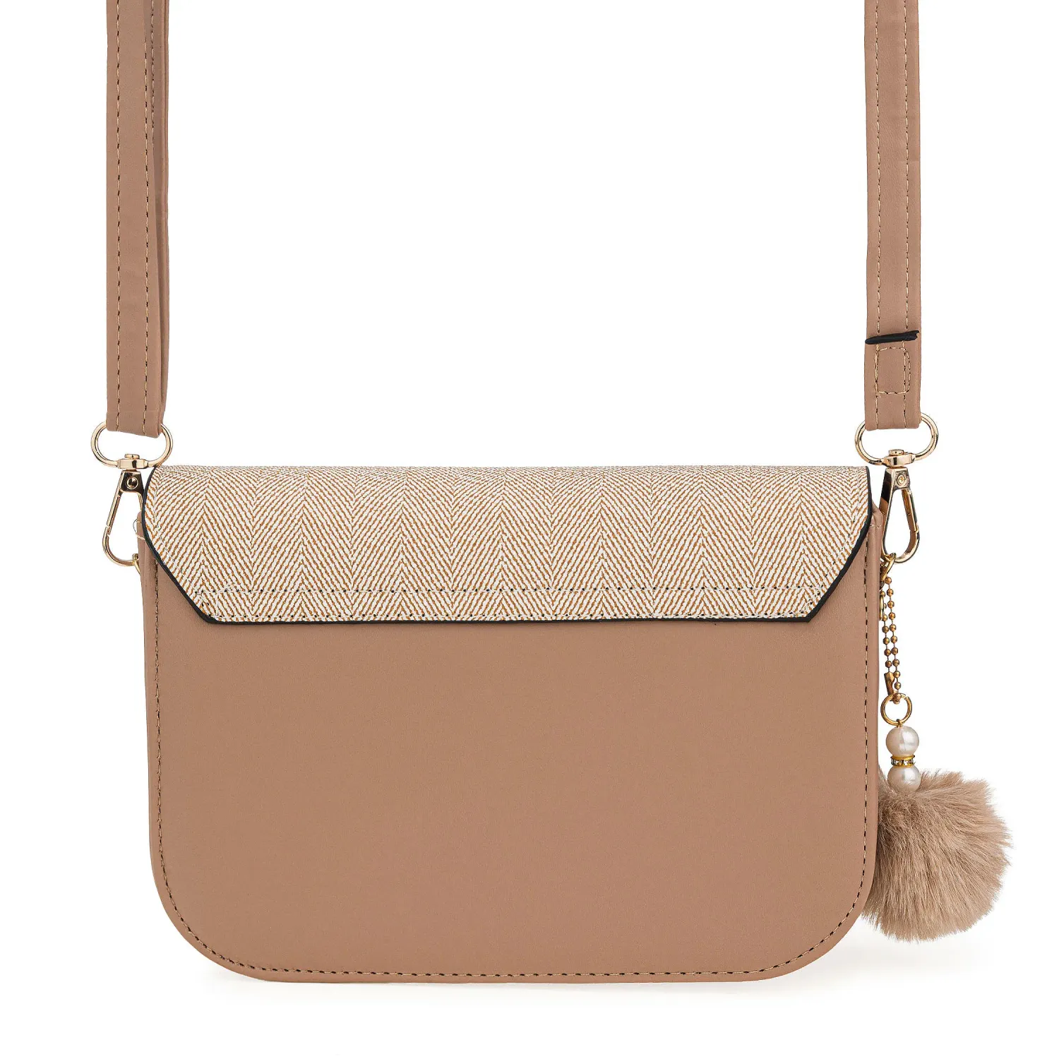 Cartera Limoni De Vestir Lirio color beige | Platanitos