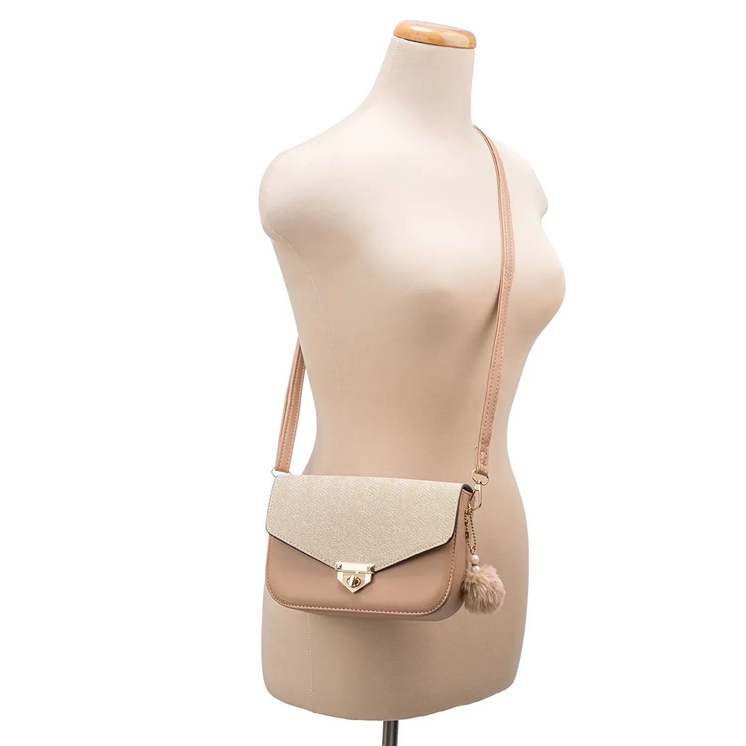 Cartera Limoni De Vestir Lirio color beige | Platanitos