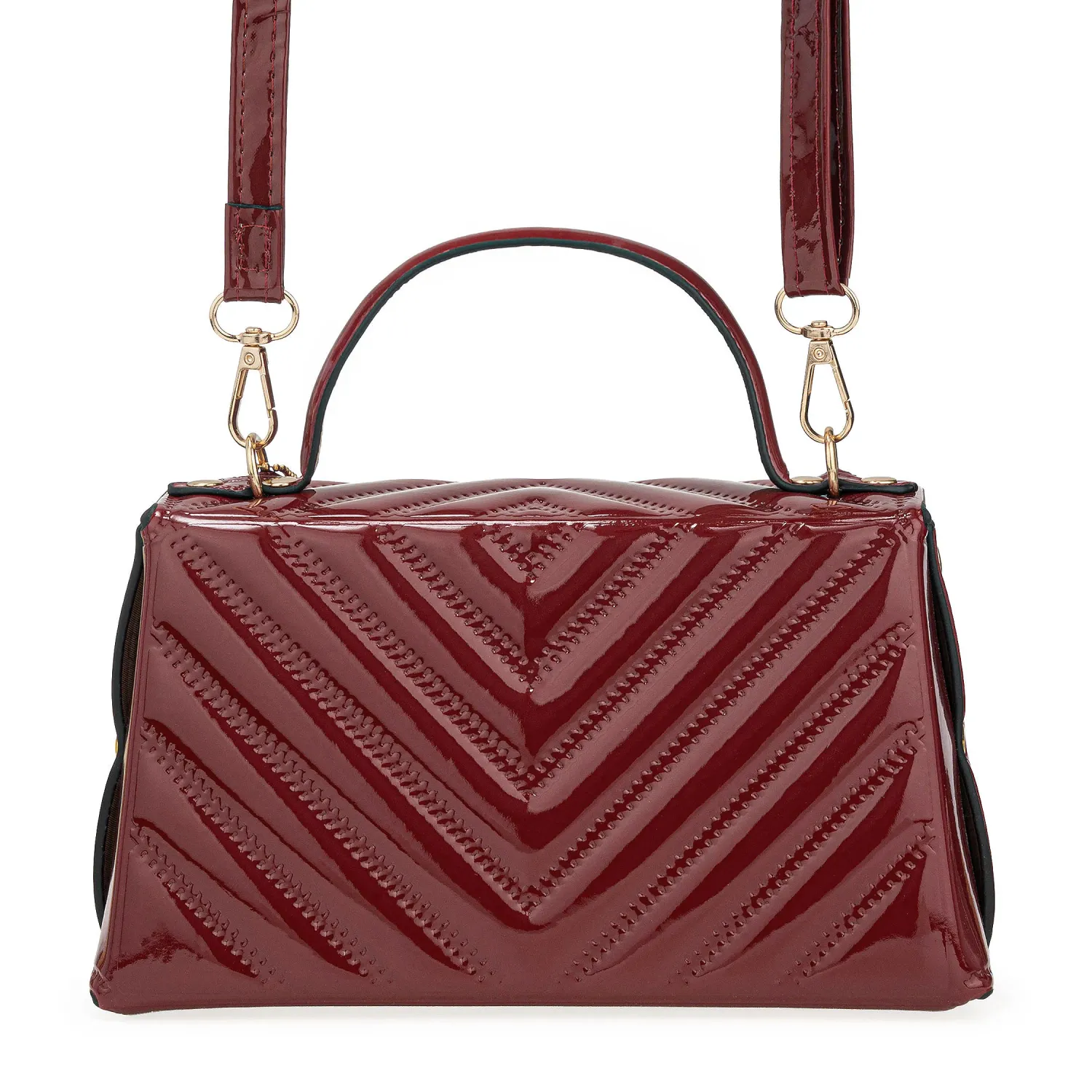 Cartera Limoni De Vestir Azucena color guinda | Platanitos