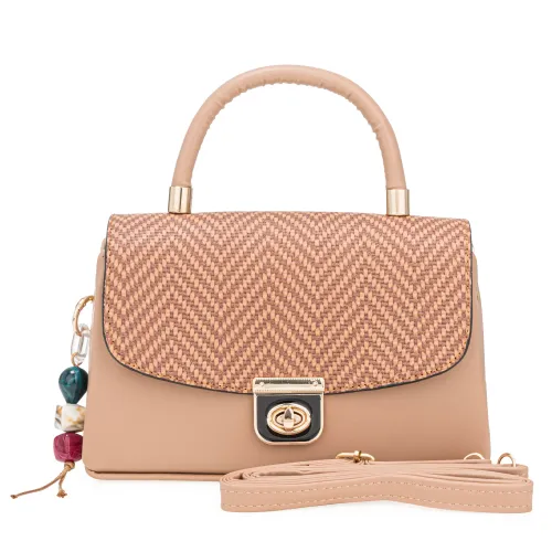 Cartera Limoni De Vestir Brigitte color beige | Platanitos