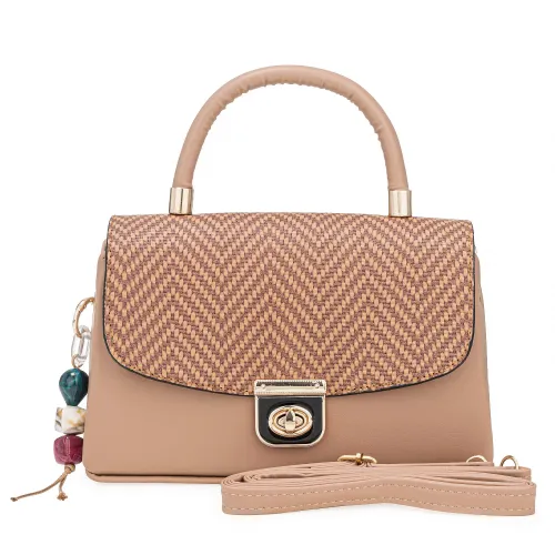 Cartera Limoni De Vestir Brigitte color beige | Platanitos