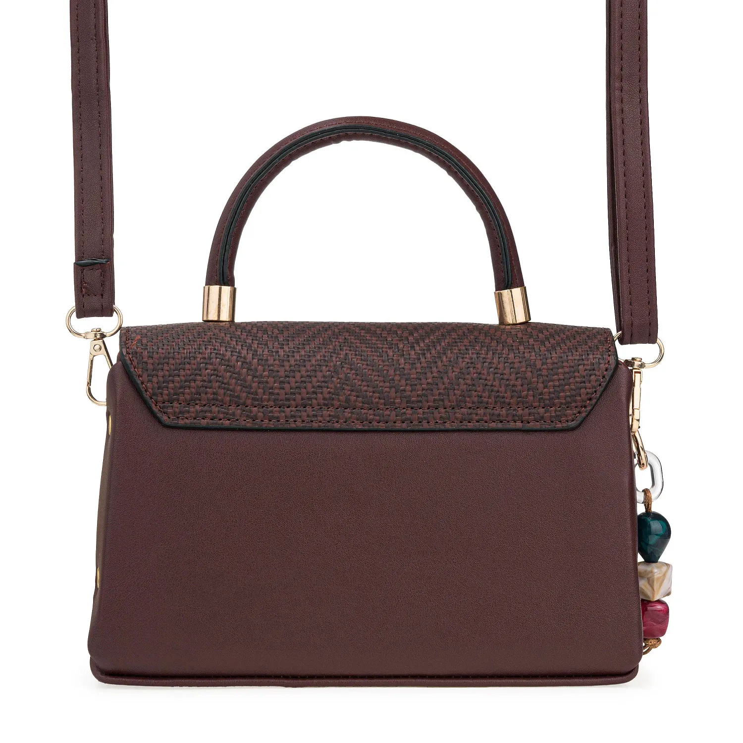 Cartera Limoni De Vestir Brigitte color marron oscuro. | Platanitos