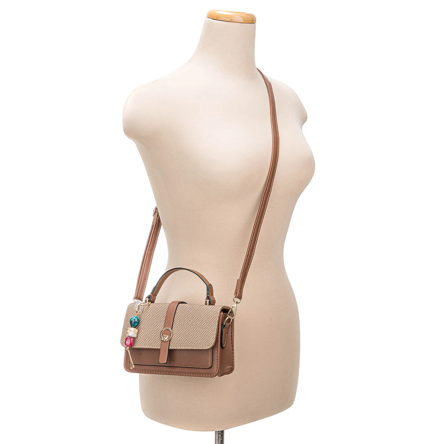 Cartera Limoni De Vestir Silvia color marron | Platanitos