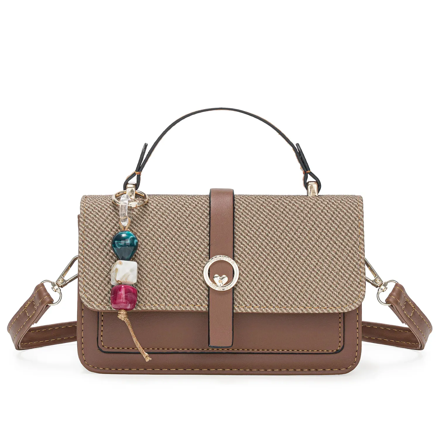 Cartera Limoni De Vestir Silvia color marron | Platanitos