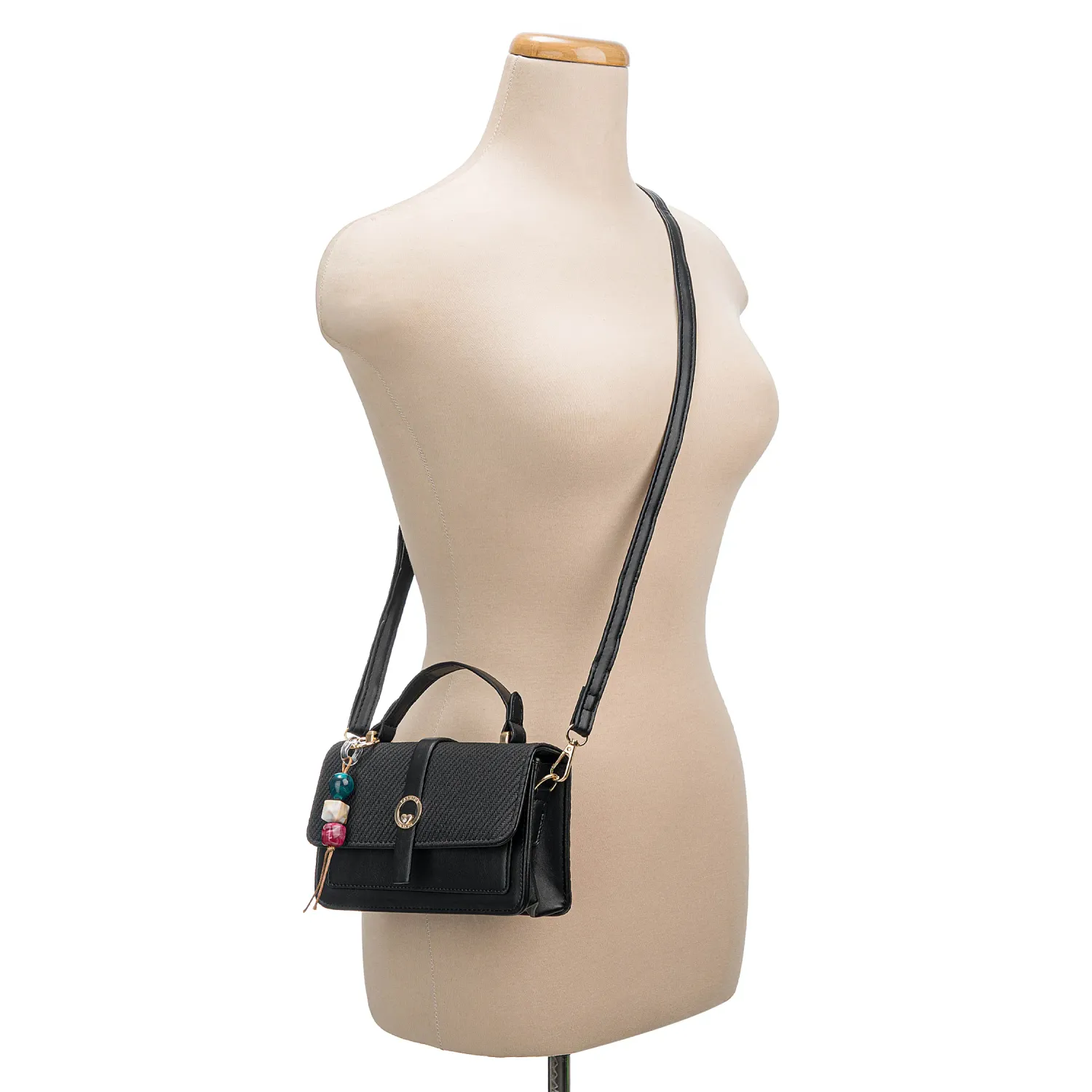 Cartera Limoni De Vestir Silvia color negro | Platanitos