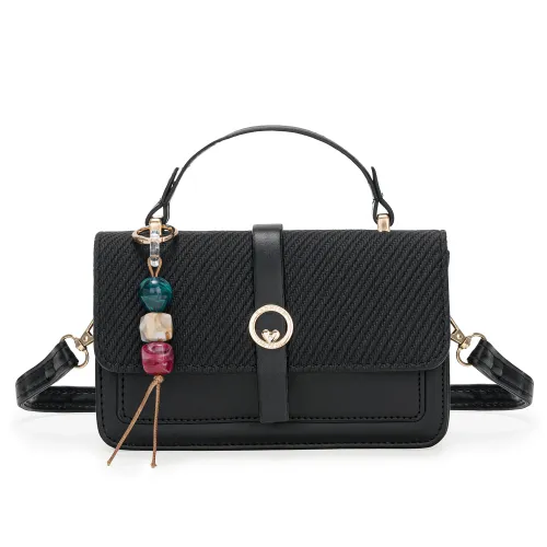 Cartera Limoni De Vestir Silvia color negro | Platanitos