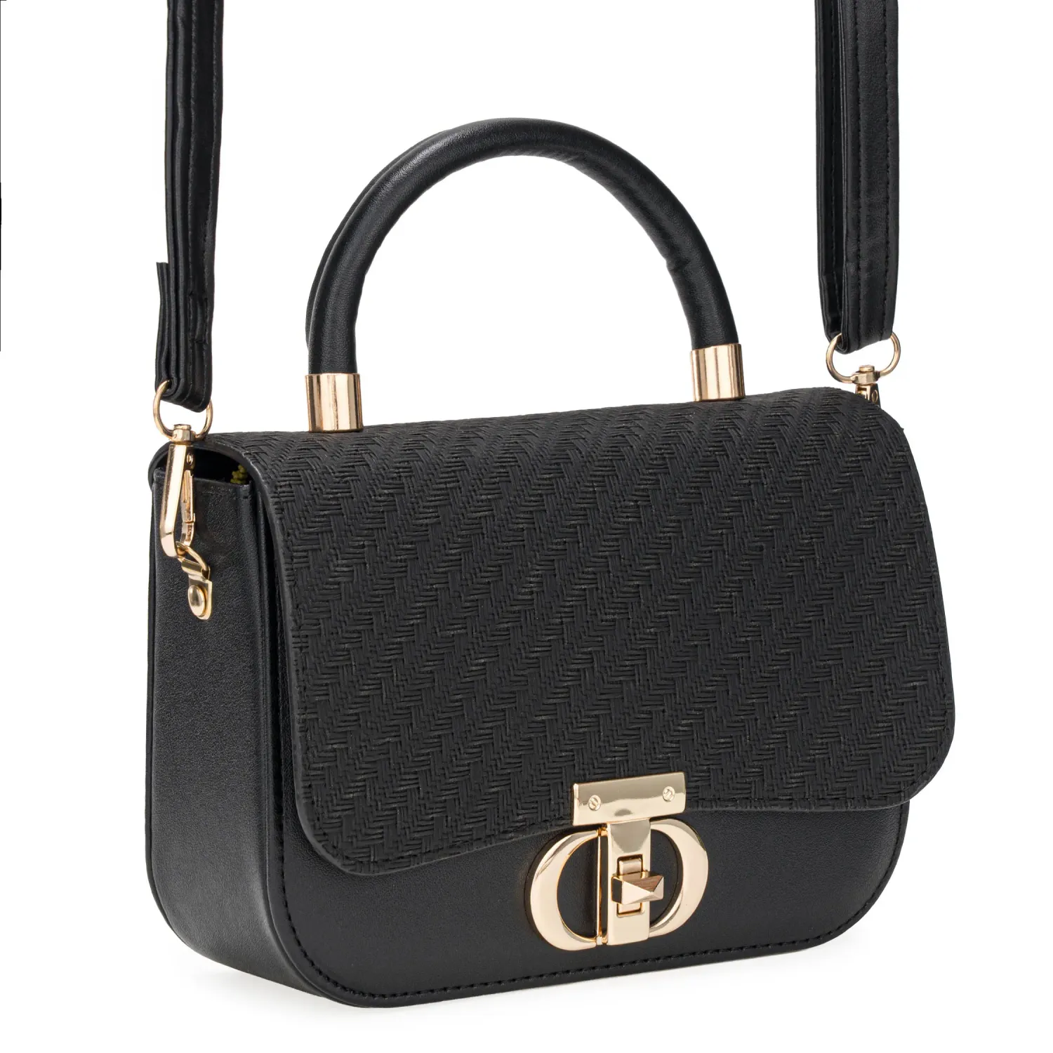 Cartera Limoni De Vestir Alessia color negro | Platanitos