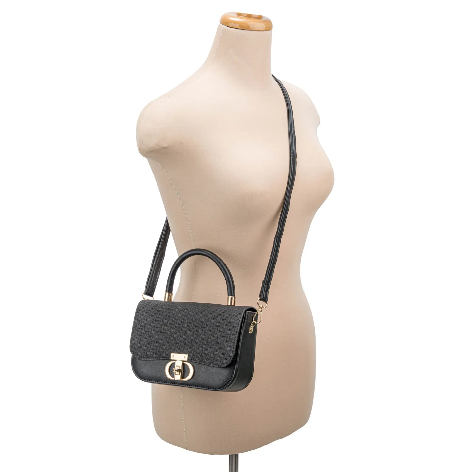 Cartera Limoni De Vestir Alessia color negro | Platanitos