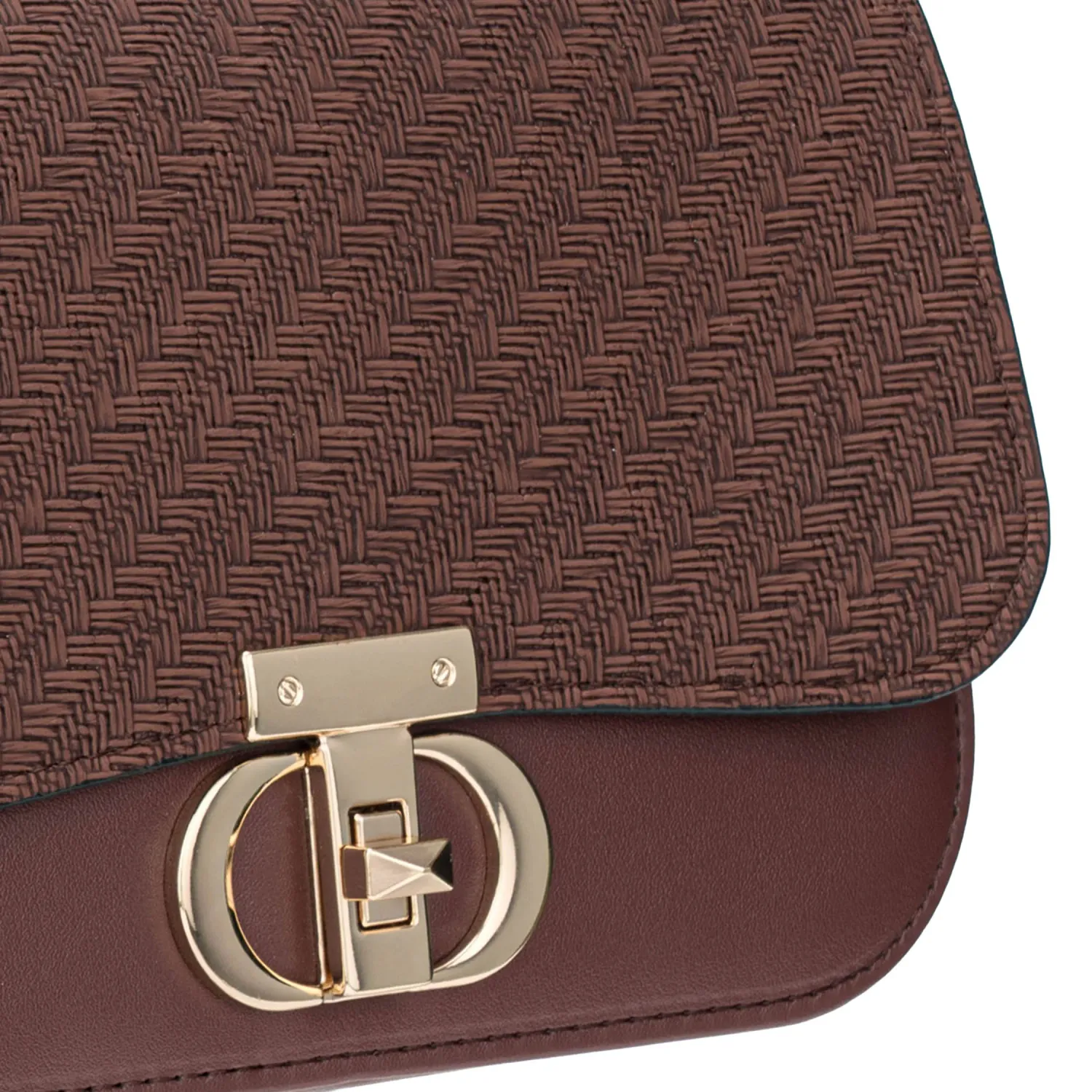 Cartera Limoni De Vestir Alessia color marron oscuro. | Platanitos