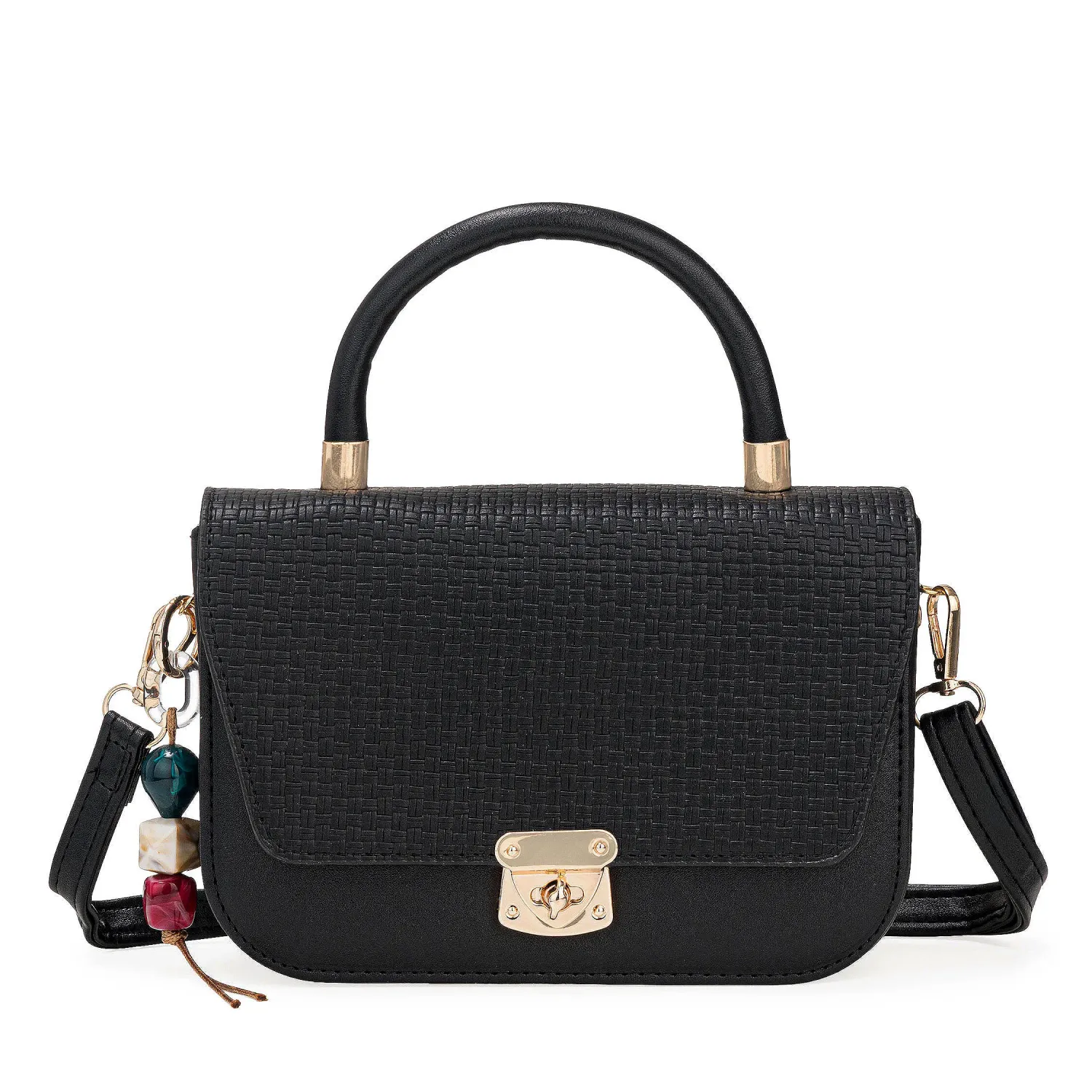 Cartera Limoni De Vestir Francesca color negro | Platanitos
