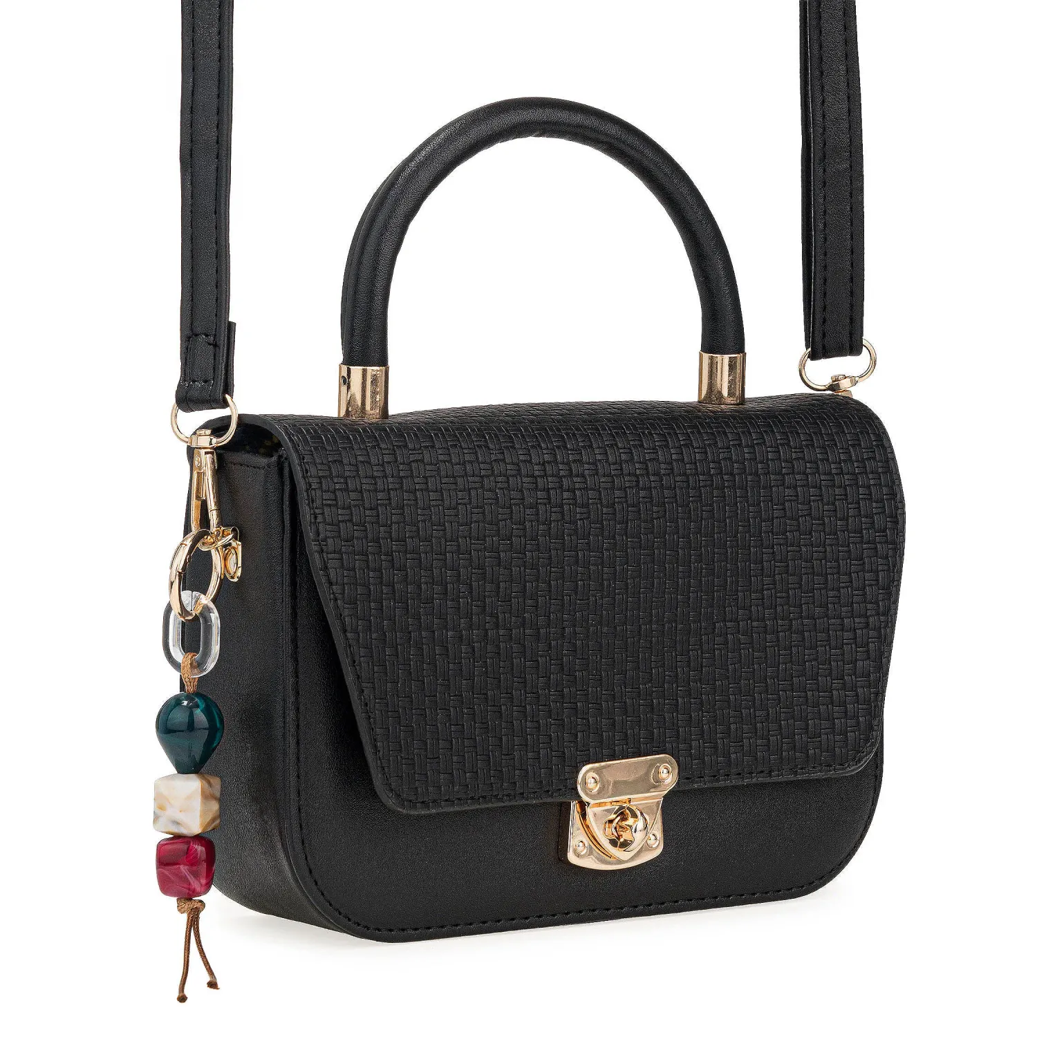 Cartera Limoni De Vestir Francesca color negro | Platanitos