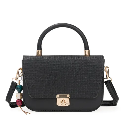 Cartera Limoni De Vestir Francesca color negro | Platanitos