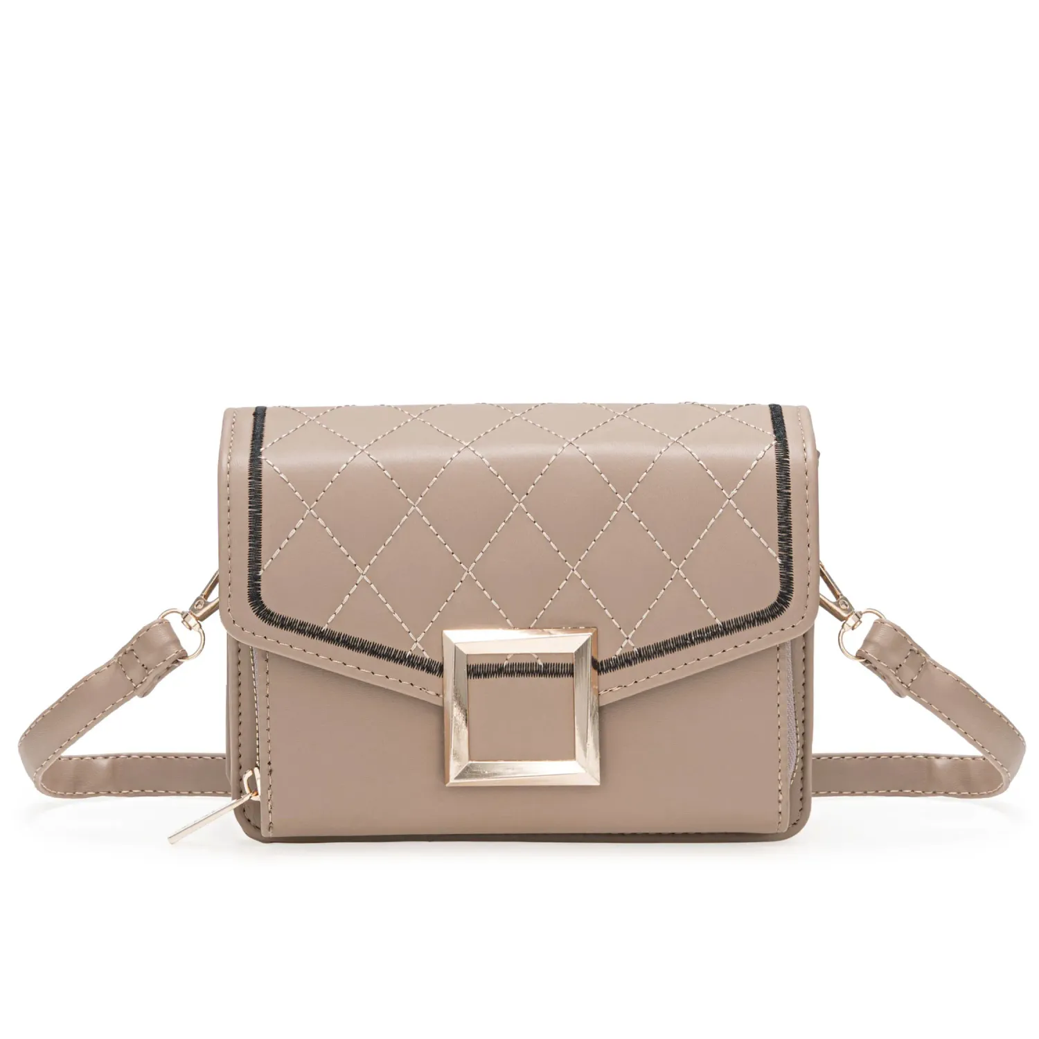 Cartera Limoni De Vestir Zoe color beige oscuro | Platanitos