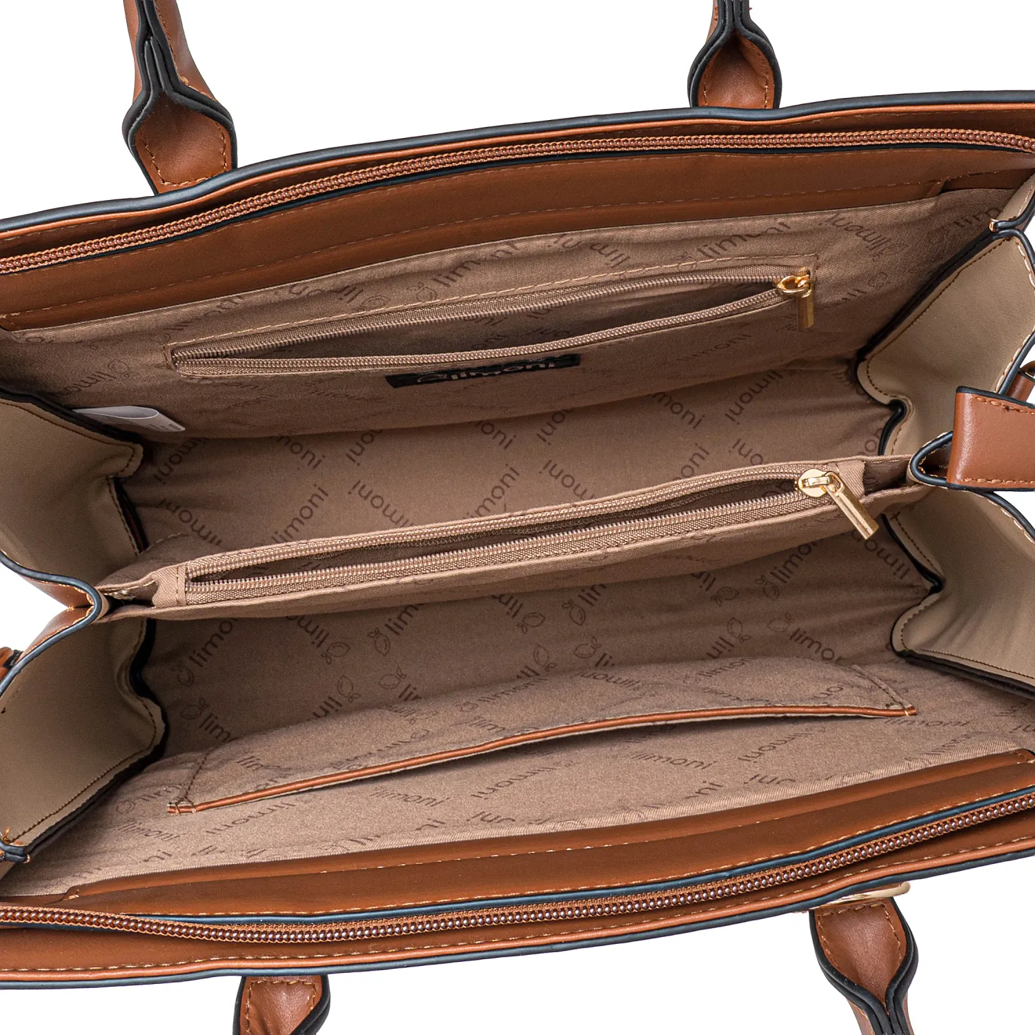 Cartera Limoni Casual Mirella color marron | Platanitos