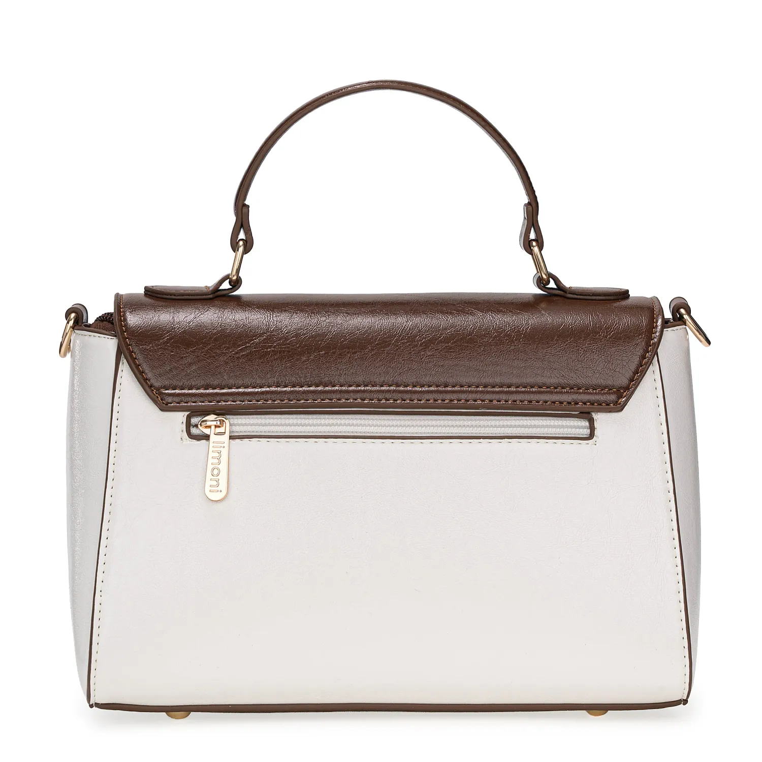 Cartera Limoni De Vestir Areani color off white / marron | Platanitos