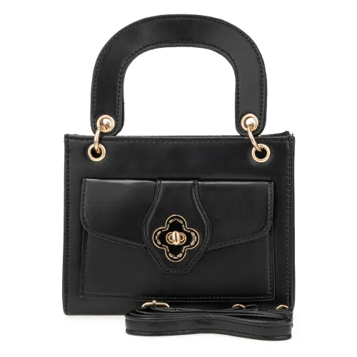 Cartera Limoni De Vestir Zulika color negro | Platanitos