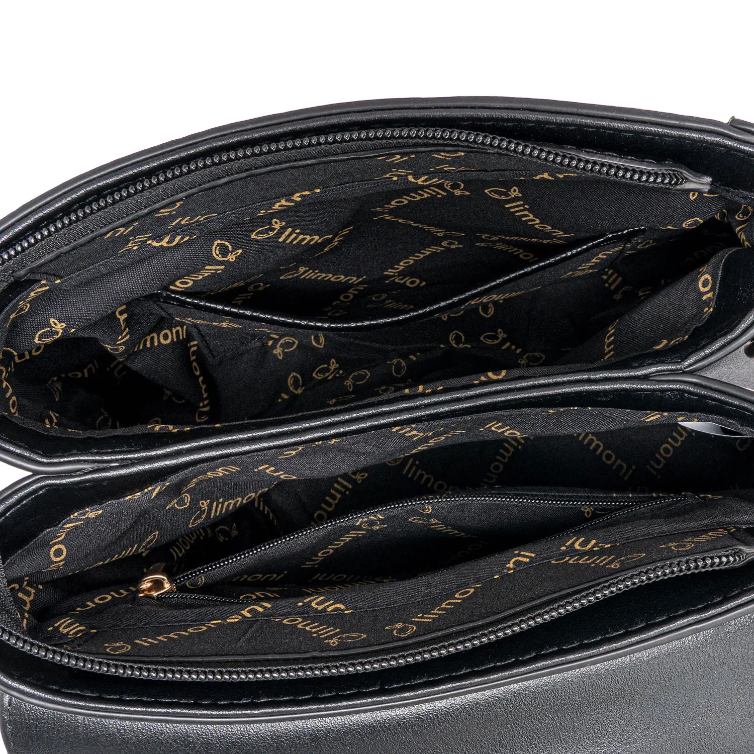 Cartera Limoni De Vestir Karina color negro | Platanitos
