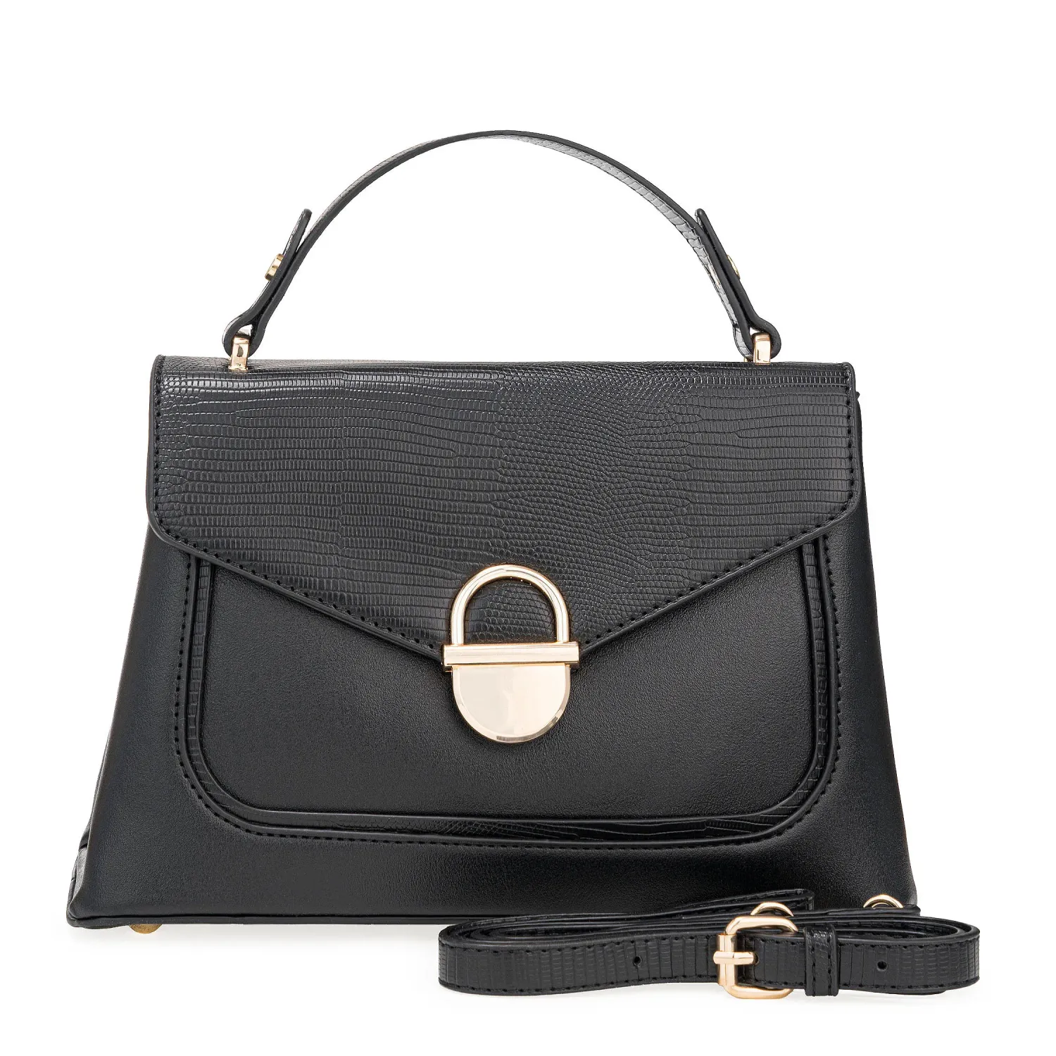 Cartera Limoni De Vestir Karina color negro | Platanitos