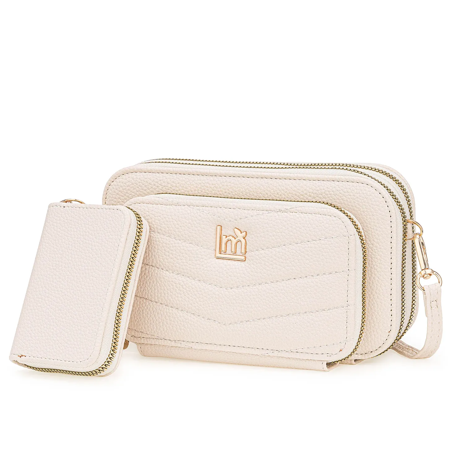 Cartera Limoni Casual Jezabel color off white | Platanitos